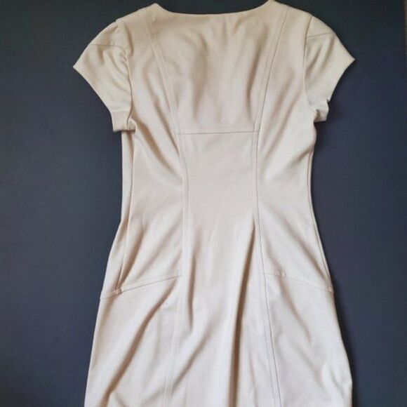 Diane Von Furstenberg cream fitted dress - Picture 9 of 13